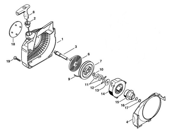 Корпус вентилятора с пусковым устройством (11230802116)