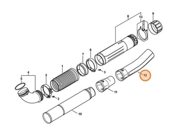 Кругла насадка вигнута STIHL 42447086302