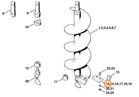 Ніж, діам.120 мм STIHL 44026823105