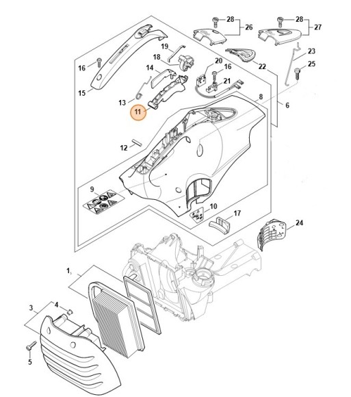 Основной рычаг управления дроссельной заслонкой (42381821000)