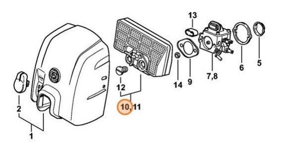 Фильтр воздушный (11271201620)