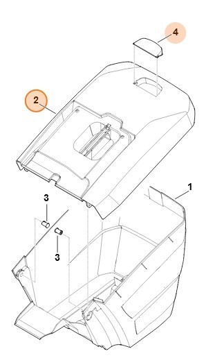 Верхняя часть травосборника (63647602101)
