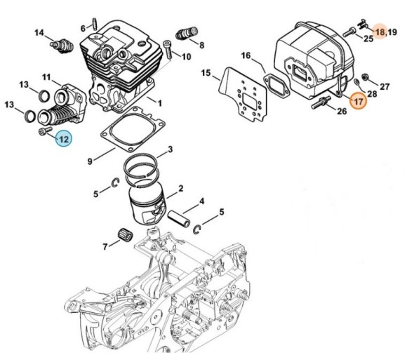 Глушитель выхлопа (11381400655)