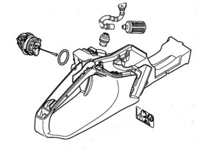Корпус паливного бака STIHL 11413500824