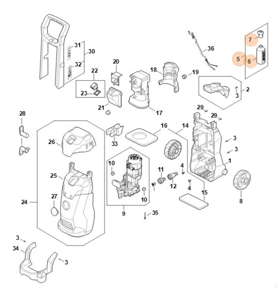 Набор распылителей Nebula (RE025005601)