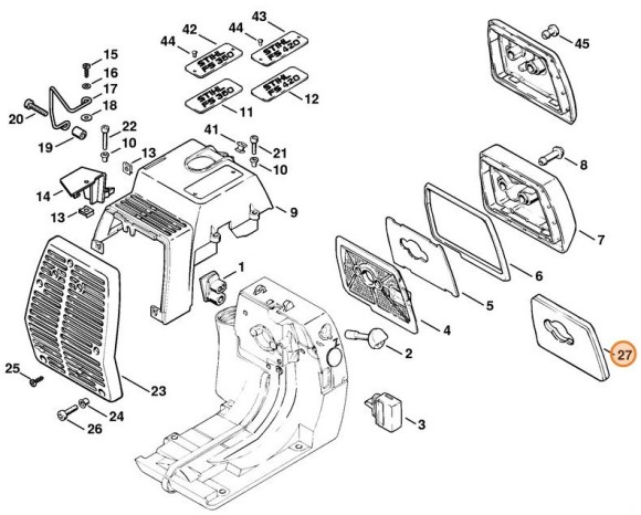 Пластина фильтра (41161411700)
