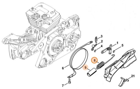 Пружина растяжения (11381605500)