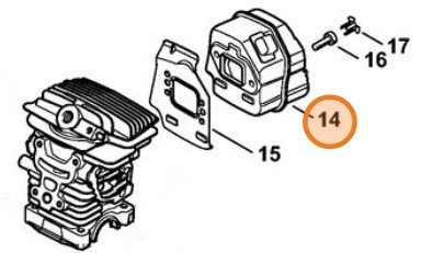 Глушитель выхлопа (11391400607)