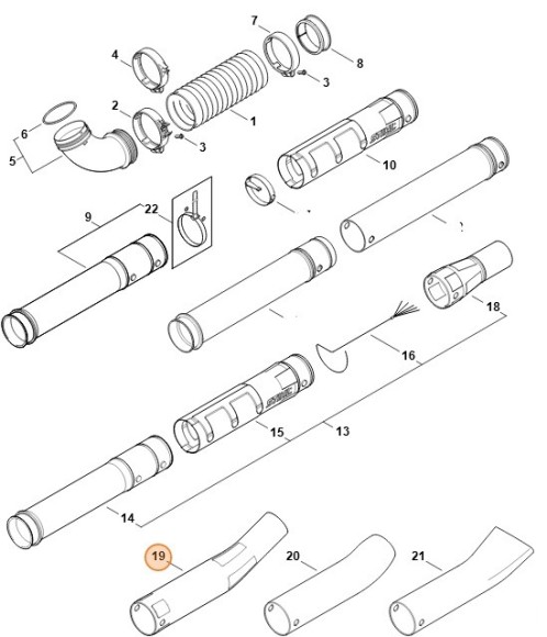 Кругла насадка зігнута STIHL 42827086355