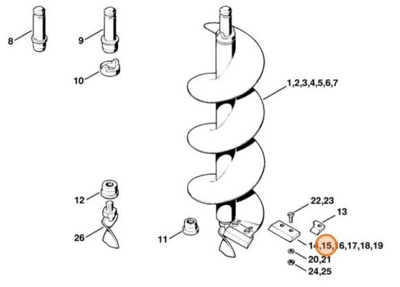 Ніж, діам. 150 мм STIHL 44026823110