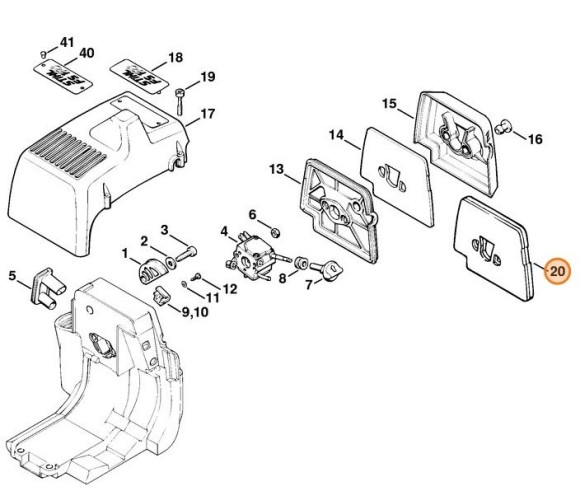 Пластина фильтра (41191411700)