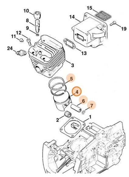 Поршень O 60 мм (11240302007)