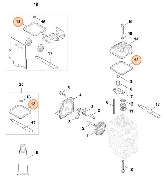 Ущільнення STIHL 41800290500