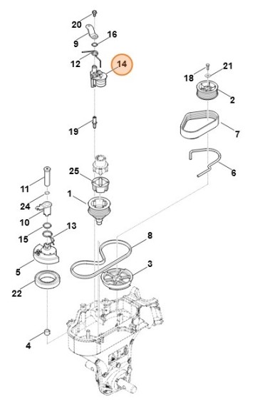 Натяжний важіль STIHL 62417405385