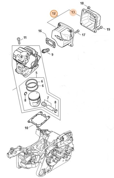 Глушитель выхлопа (11401400612)