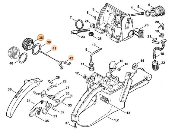 Закрытие топливного бака (00003500508)