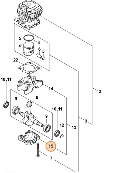 Піддон картера STIHL 11480212504
