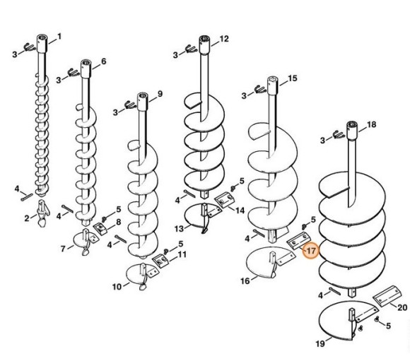 Ніж 150мм STIHL 44046823104