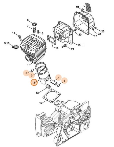 Поршень O 66 мм (11240302002)
