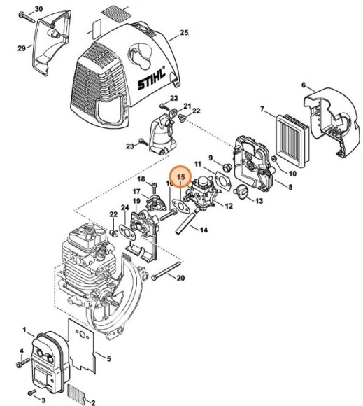 Ущільнення STIHL 41801290905