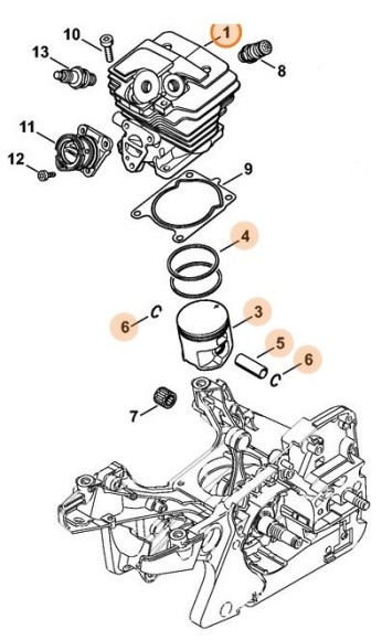 Цилиндр с поршнем? 42,5 мм (11430201200)