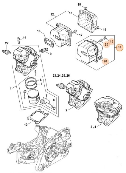 Глушитель выхлопа (11401400655)