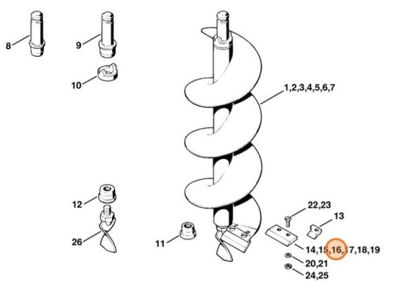 Ніж, діам. 200 мм STIHL 44026823120