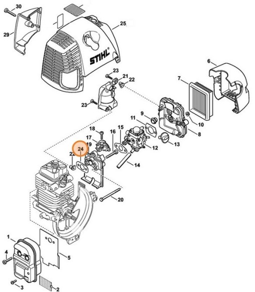 Ущільнення STIHL 41801290906
