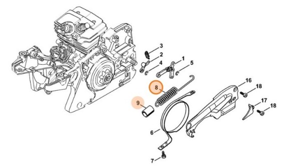 Пружина растяжения (11431605500)