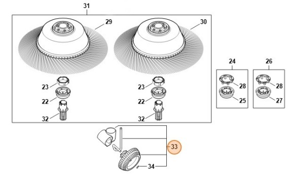Диагональный комплект колес (48600071004)