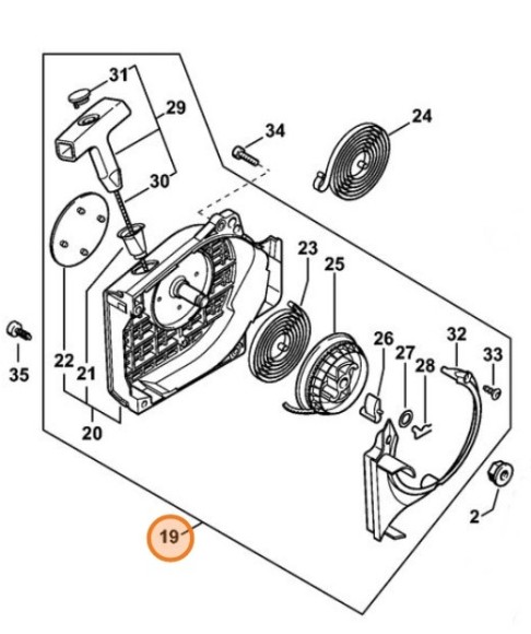Корпус вентилятора STIHL 11290802105