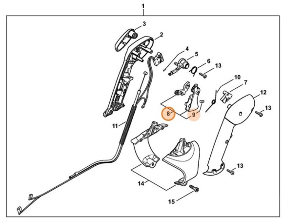Основной рычаг управления дроссельной заслонкой (42821801500)