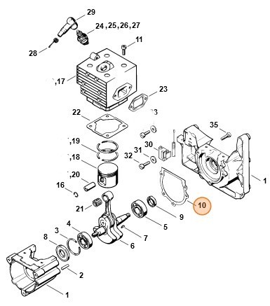 Ущільнення STIHL 42030290500