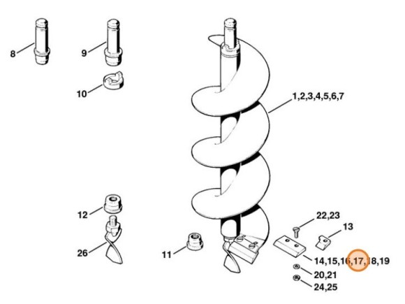 Ніж, діам. 250 мм STIHL 44026823130
