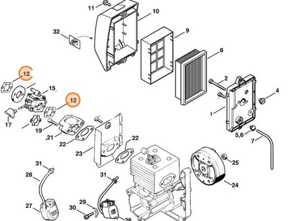 Ущільнення STIHL 42031290900