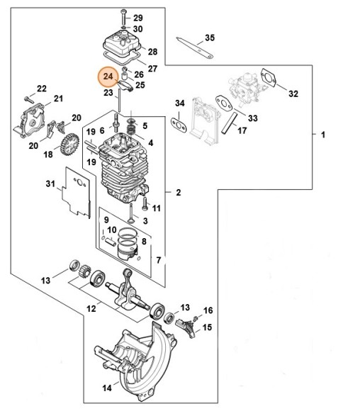 Перекидний важіль STIHL 42820381000