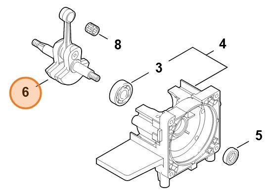 Колінчатий вал STIHL 41280300400