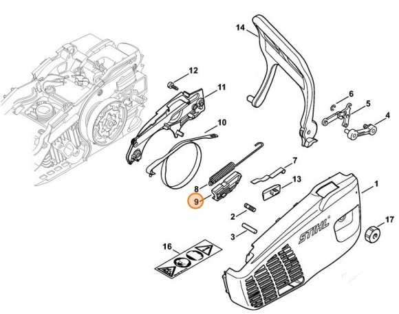 Упор STIHL 11371626600