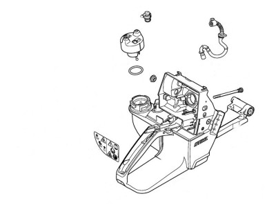 Корпус паливного бака STIHL 42523500800