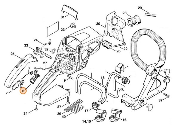Основной рычаг управления дросселем (11281821005)
