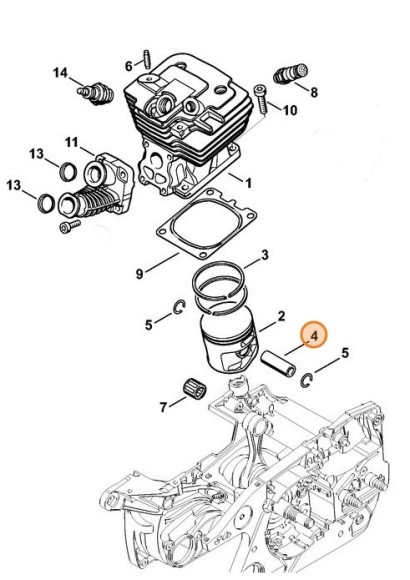 Поршньовий палець STIHL 42240341500