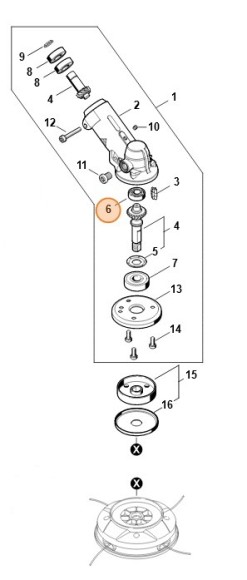 Радіальний шарикопідшипник 6000 STIHL 95030030103