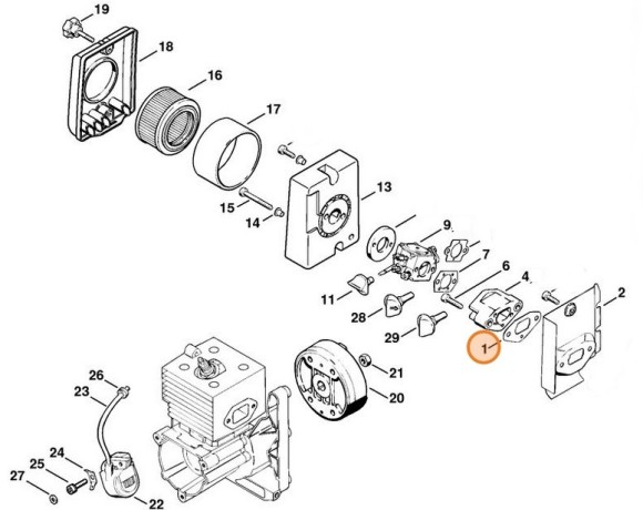 Ущільнення STIHL 42031290901