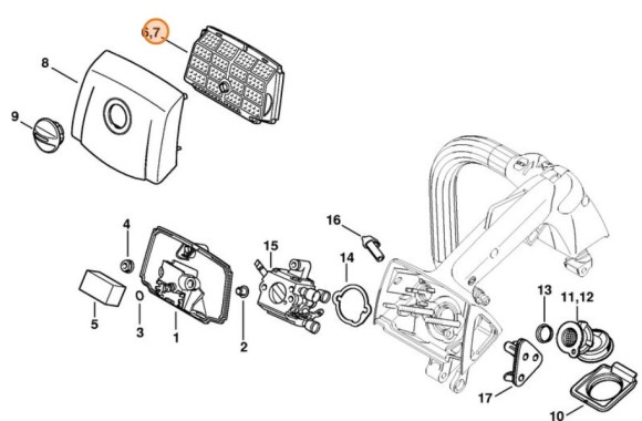 Фильтр воздушный (11371201601)