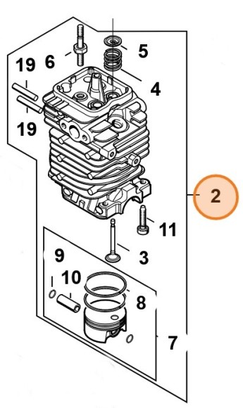 Цилиндр с поршнем? 43 мм (41800201210)