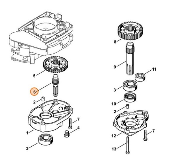 Вал-шестірня STIHL 43136422500