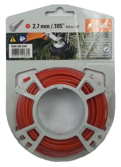 Косильная круглая струна STIHL 2.7мм х 9м (00009302341)