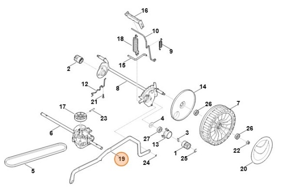 Передаточний важіль STIHL 63587038810