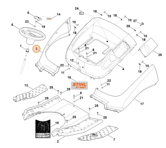 Праве крило STIHL 61707066015