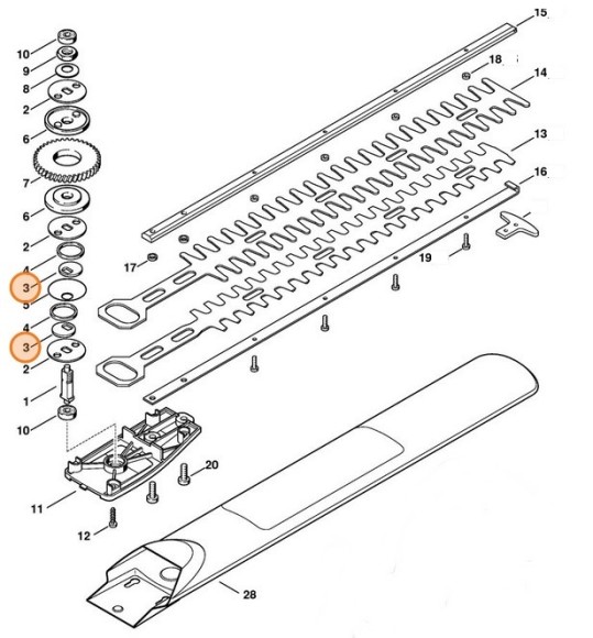 Ексцентирковий диск STIHL 60106429400